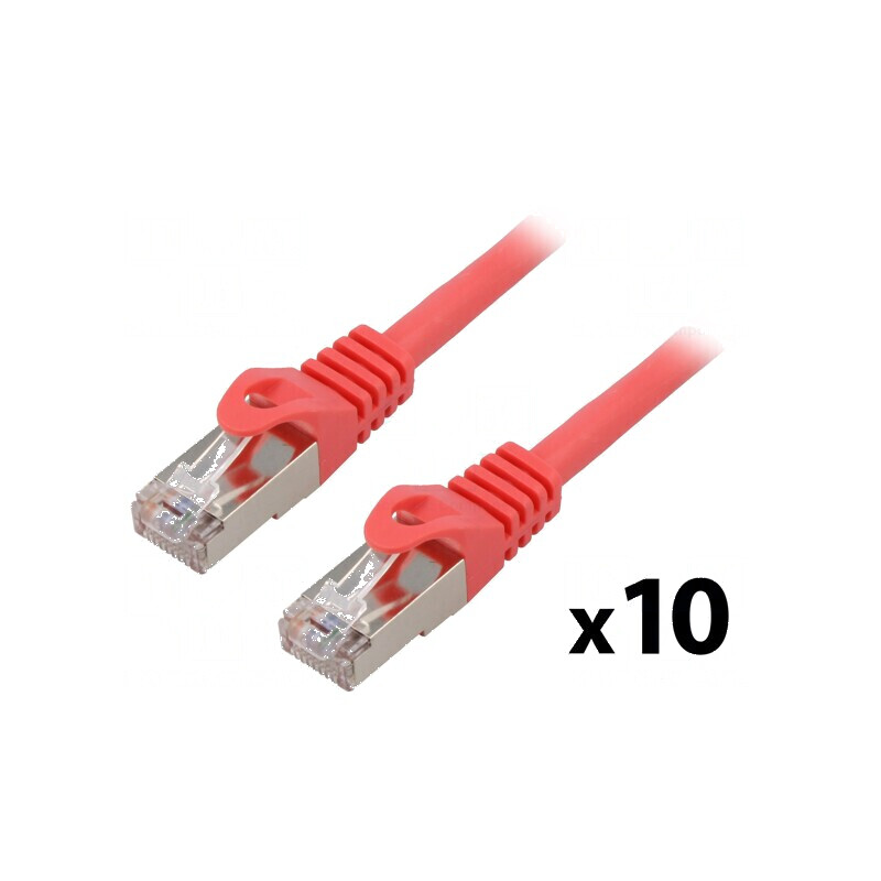 Patch cord F/UTP 6 litat CCA PVC roșu 0,25m 26AWG | Electronic-mag.ro | Componente Electronice Patch cord F/UTP 6 litat CCA PVC roșu 0,25m 26AWG | Electronic-mag.ro | Componente Electronice