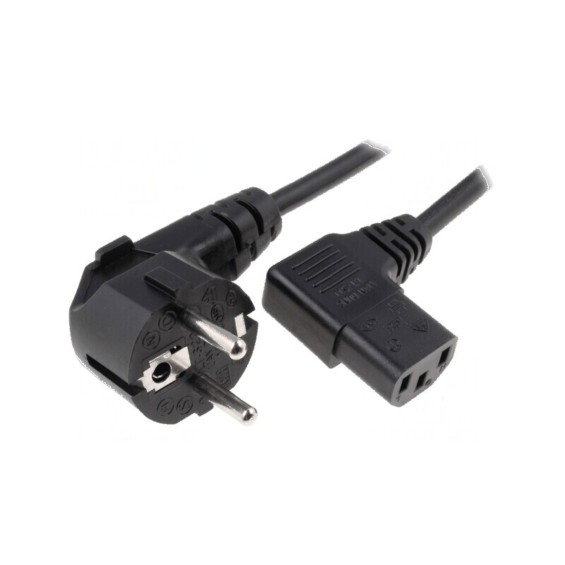 Cablu 3x1mm2 CEE 7/7 ştecăr unghi IEC C13 mamă 90° | Electronic-mag.ro | Componente Electronice Cablu 3x1mm2 CEE 7/7 ştecăr unghi IEC C13 mamă 90° | Electronic-mag.ro | Componente Electronice