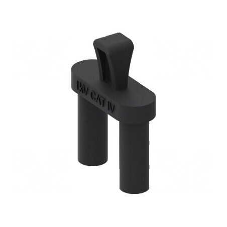 Adaptor banană 4mm priză mufă x2 36A 1kV neagră | Electronic-mag.ro | Componente Electronice