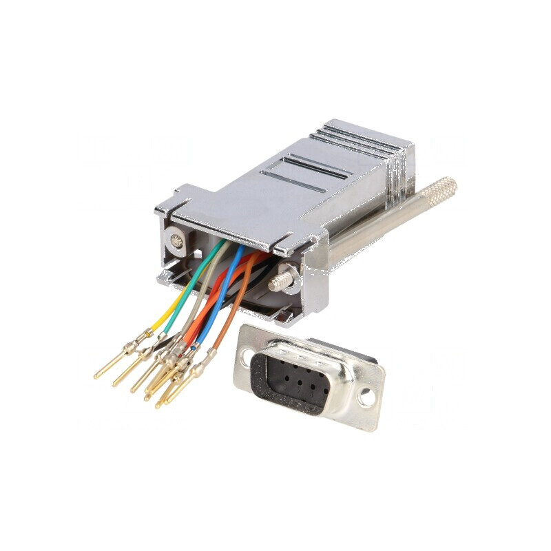 Adaptor D-Sub 9pin tată la RJ45 soclu | Electronic-mag.ro | Componente Electronice