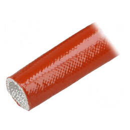Manșon electroizolant fibră de sticlă cărămiziu 60-250°C | Electronic-mag.ro | Componente Electronice