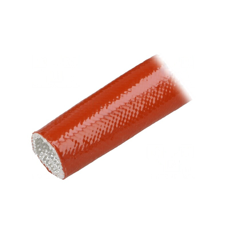 Manșon electroizolant fibră de sticlă cărămiziu 60-250°C | Electronic-mag.ro | Componente Electronice