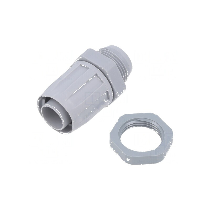 Conectori finali drepţi PG exterior polipropilenă IP54 | Electronic-mag.ro | Componente Electronice