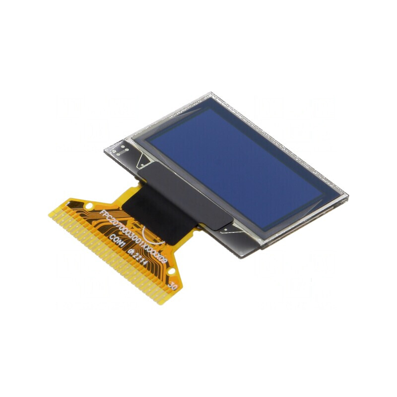 Afișaj OLED grafic 0,96" 128x64 PIN 30 Dimensiuni 26,7x19,26x1,26mm | Electronic-mag.ro | Componente Electronice