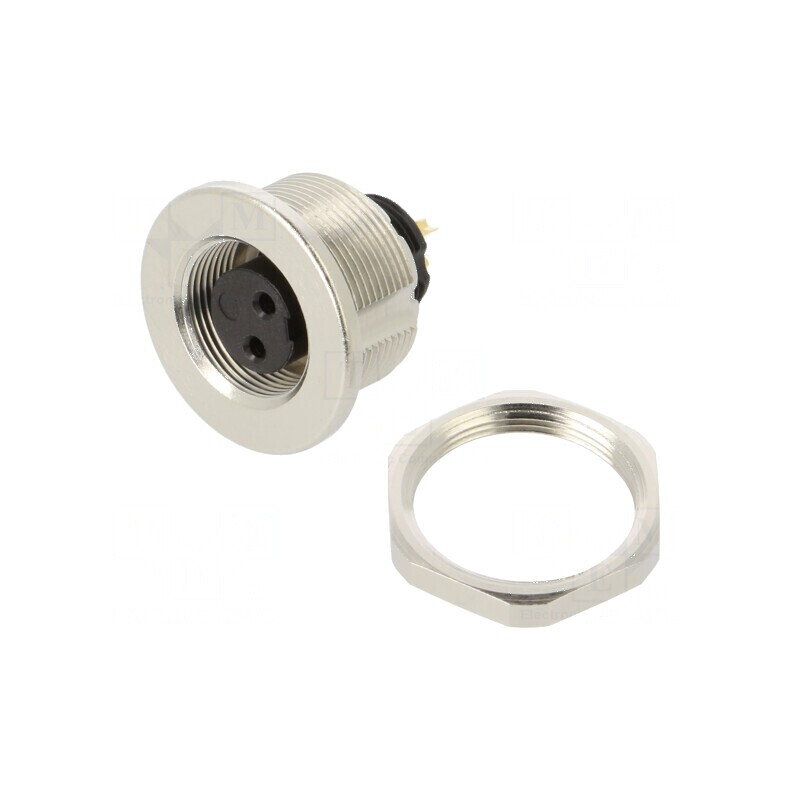 Conector M9 soclu mamă aurit 125V IP67 PIN 2 drept | Electronic-mag.ro | Componente Electronice Conector M9 soclu mamă aurit 125V IP67 PIN 2 drept | Electronic-mag.ro | Componente Electronice