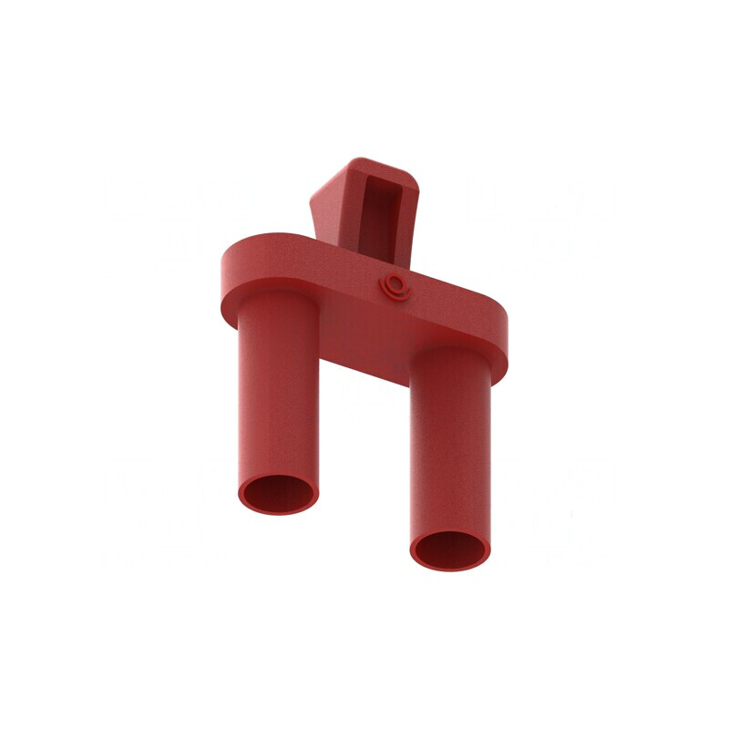 Adaptor banană 4mm roşu priză mufă x2 36A 1kV | Electronic-mag.ro | Componente Electronice