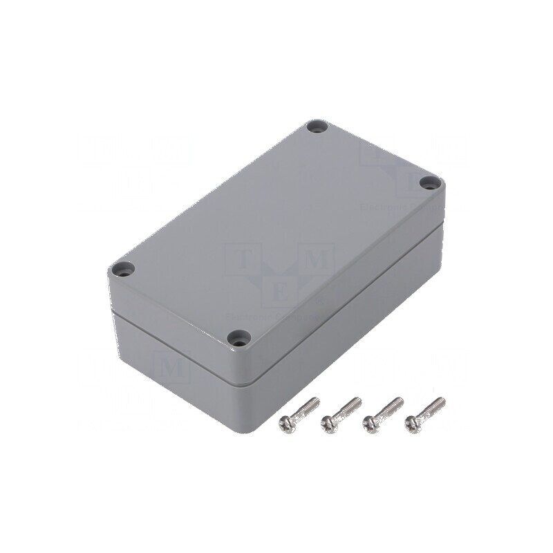 Carcasă universală ABS gri închis IP67 65mm x 115mm x 40mm | Electronic-mag.ro | Componente Electronice