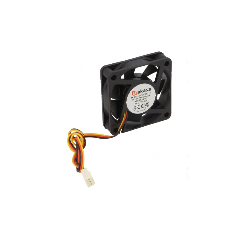 Ventilator DC axial 12V 60x60x15mm 32,7dBA EBR 2,55mmH2O | Electronic-mag.ro | Componente Electronice