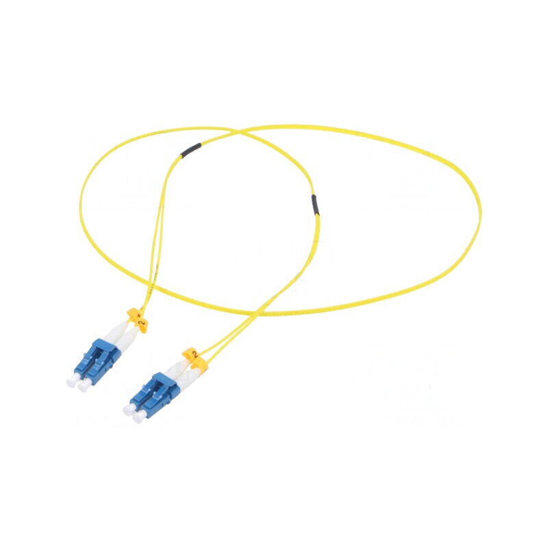 Patch cord fibră OS2 LC/UPC 1m LSZH | Electronic-mag.ro | Componente Electronice