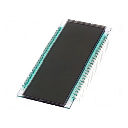Afișaj LCD 7 segmente STN Positive 5 digiți - Temperatură 20÷70°C | Electronic-mag.ro | Componente Electronice