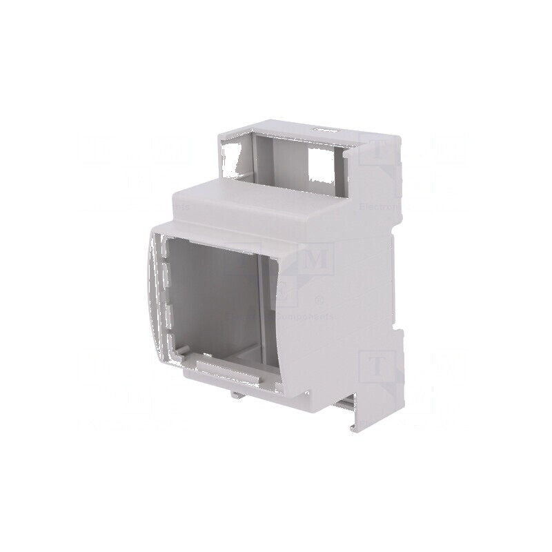 Carcasă pentru şină DIN 90,5mm x 53,5mm x 62mm gri | Electronic-mag.ro | Componente Electronice