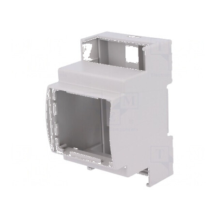 Carcasă pentru şină DIN 90,5mm x 53,5mm x 62mm gri | Electronic-mag.ro | Componente Electronice