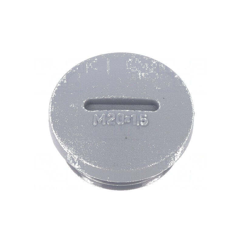 Capac de protecție M20 poliamidă gri închis 7mm 10 bucăți | Electronic-mag.ro | Componente Electronice