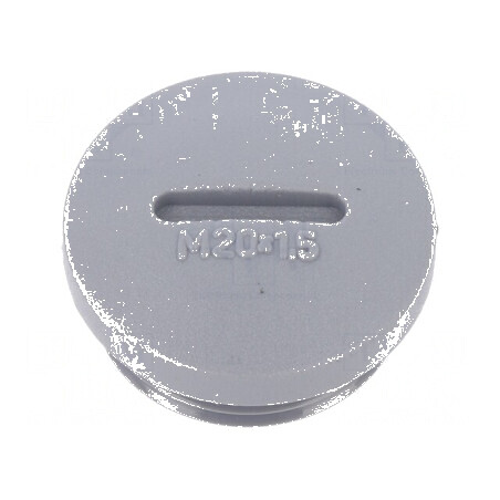 Capac de protecție M20 poliamidă gri închis 7mm 10 bucăți | Electronic-mag.ro | Componente Electronice