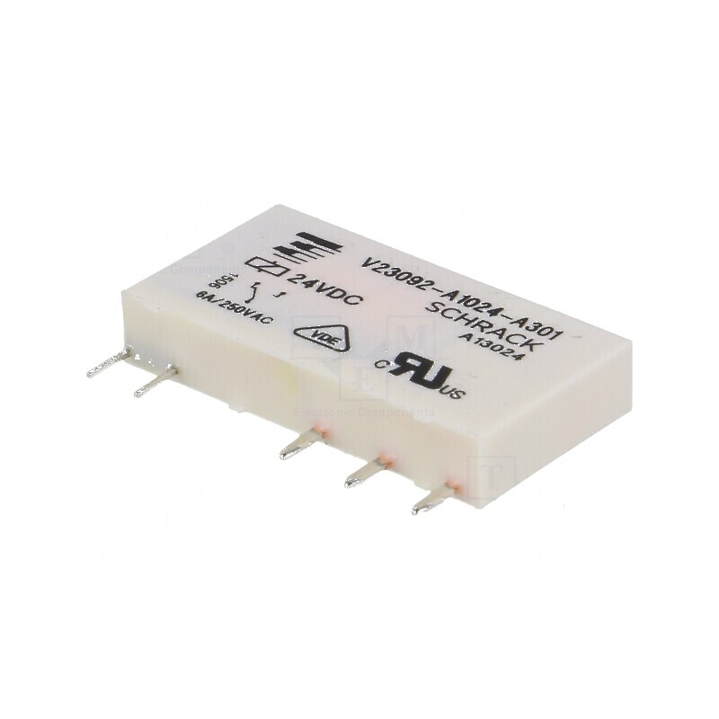 Releu electromagnetic SPDT 24VDC, 6A | Electronic-mag.ro | Componente Electronice