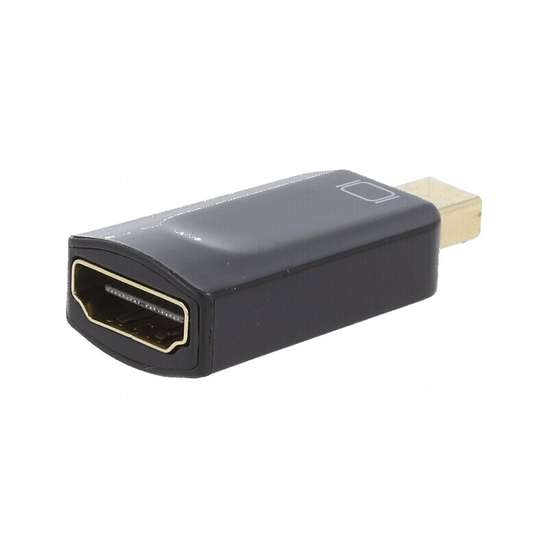 Adaptor DisplayPort 1.2 la HDMI 1.3 negru | Electronic-mag.ro | Componente Electronice