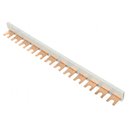 Bară colectoare 16mm² Poli 1 Unom 400V Tip Pieptene L 210mm | Electronic-mag.ro | Componente Electronice