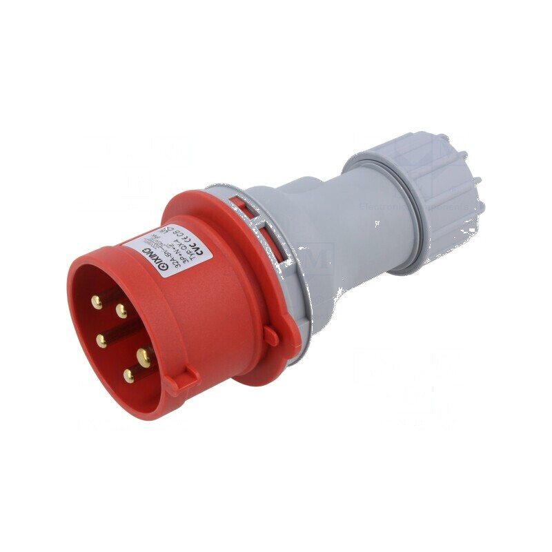 Conector alimentare AC mufă tată 32A IEC 60309 IP44 5 pini | Electronic-mag.ro | Componente Electronice