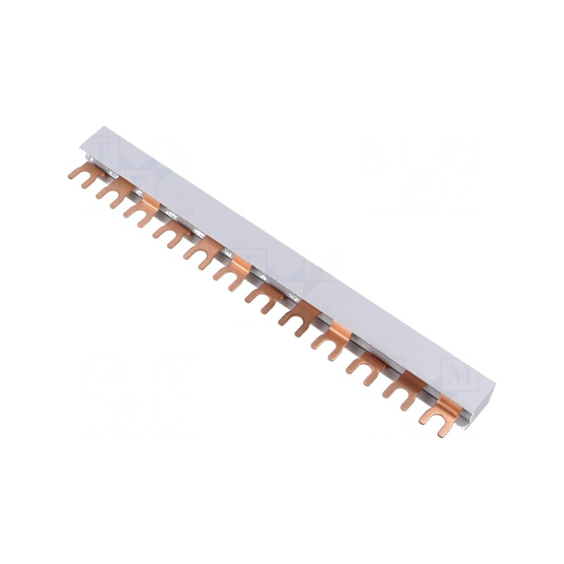 Bară colectoare 10mm² 3 Poli 400V 63A tip pieptene PVC | Electronic-mag.ro | Componente Electronice