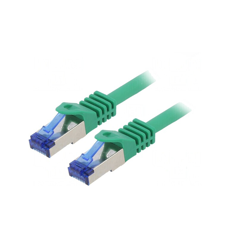 Cablul Patch S/FTP 6a 3m LSZH Verde 26AWG | Electronic-mag.ro | Componente Electronice