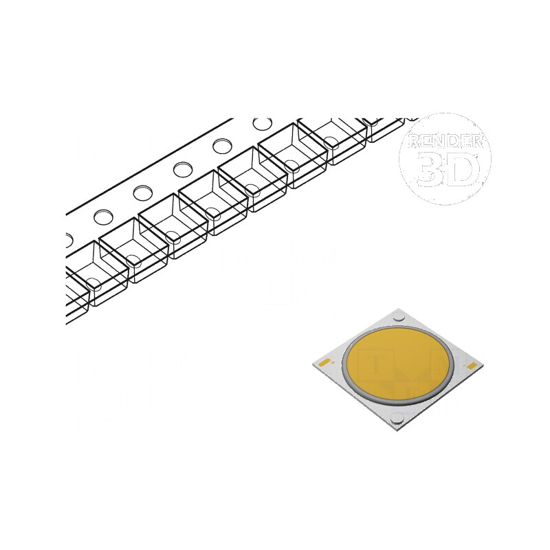 LED COB 120° 500mA 16,3W 1877lm 19x19mm | Electronic-mag.ro | Componente Electronice