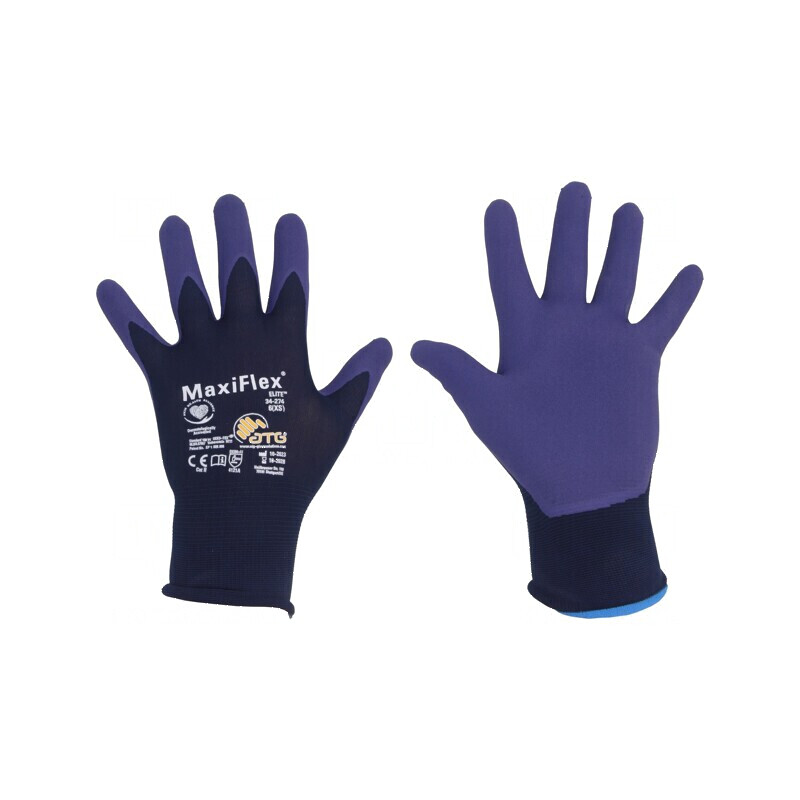 Mănuşi de protecţie bleumarin MaxiFlex® Elite™ Dimensiune 6 | Electronic-mag.ro | Componente Electronice