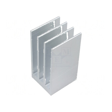 Radiator extrudat cu aripioare naturale 37,5mm x 35mm brut | Electronic-mag.ro | Componente Electronice