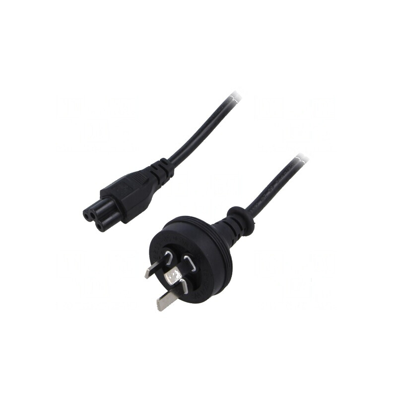 Cablu IEC C13 mamă 1,8m 3x0,75mm2 PVC negru 250V 2,5A | Electronic-mag.ro | Componente Electronice