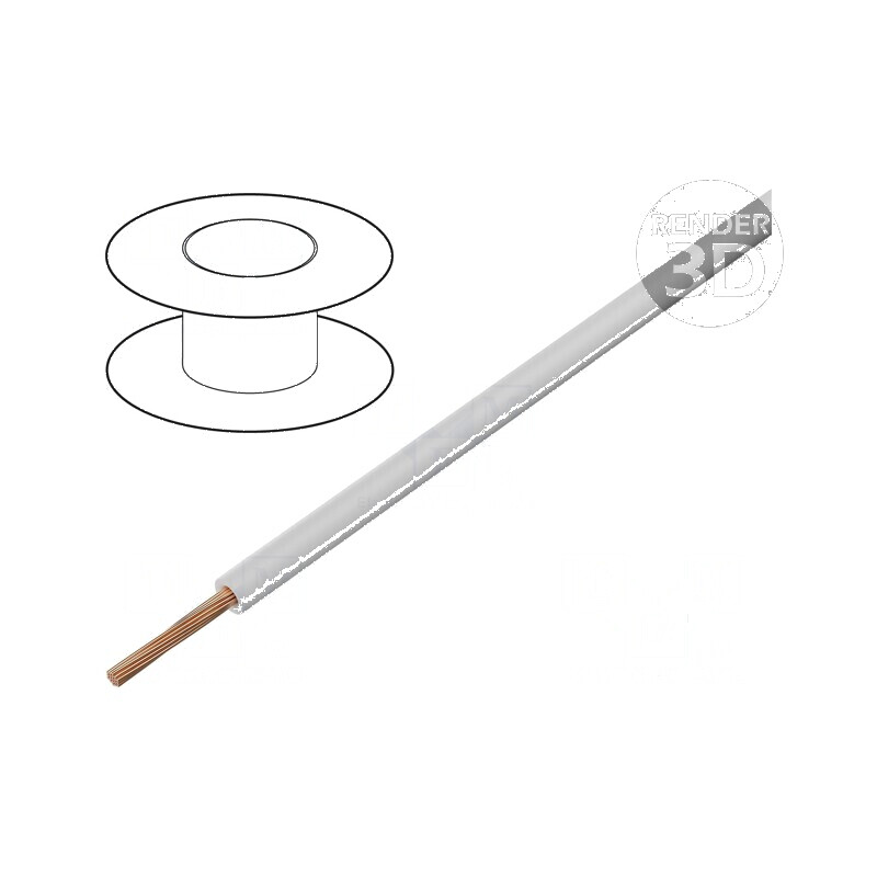 Cablu BETAtherm® 155 1x10mm² litat Cu alb -55° până la 155°C 600V | Electronic-mag.ro | Componente Electronice
