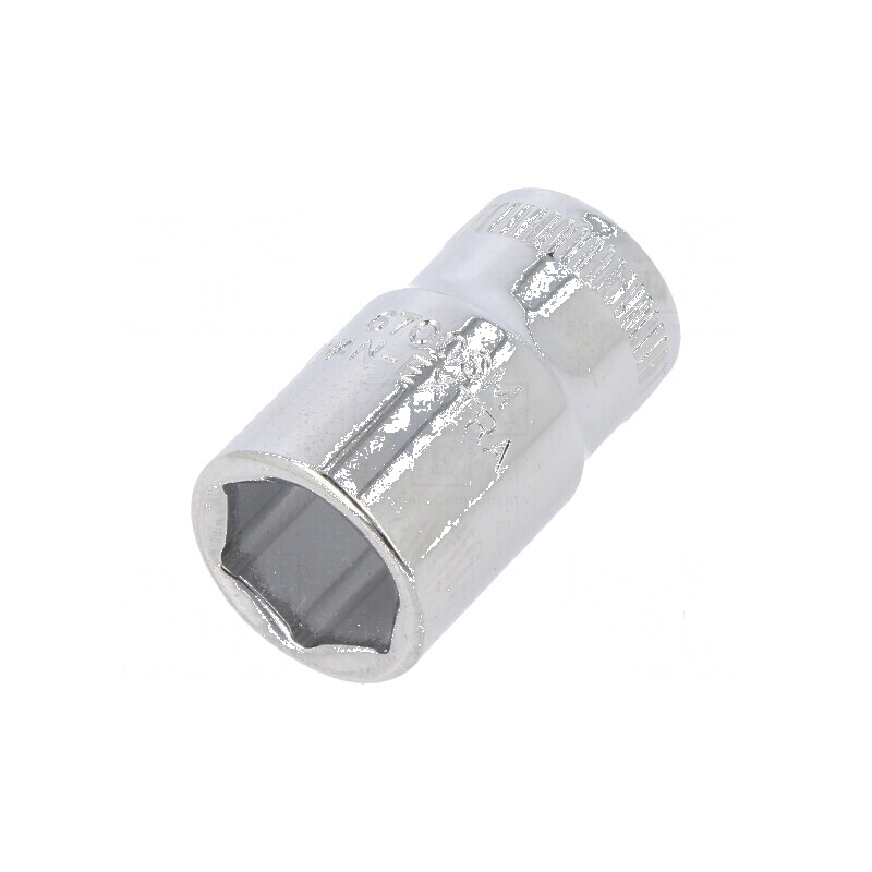 Cap tubular HEX 13mm 1/4 24,7mm oţel aliat 6-puncte | Electronic-mag.ro | Componente Electronice