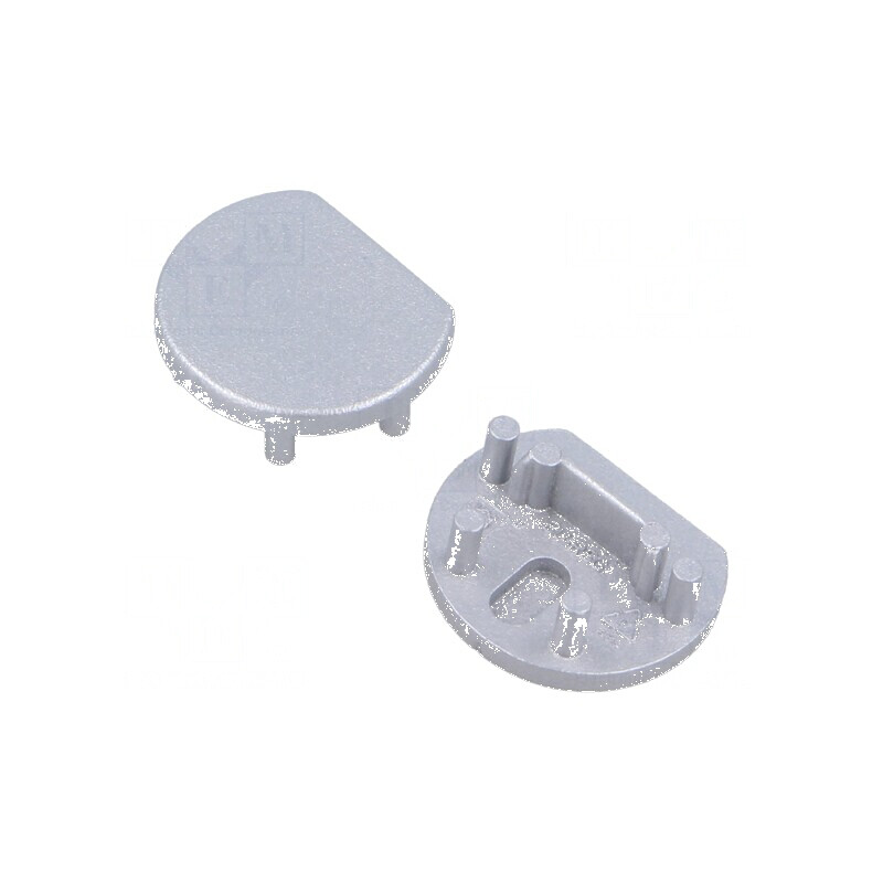 Obturator LED argintiu 20 buc ABS PEN12 | Electronic-mag.ro | Componente Electronice