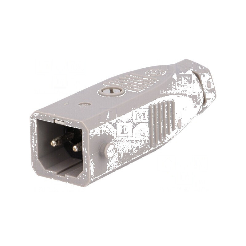 Conector dreptunghiular ST mufă tată PIN 2 cositorit IP54 | Electronic-mag.ro | Componente Electronice
