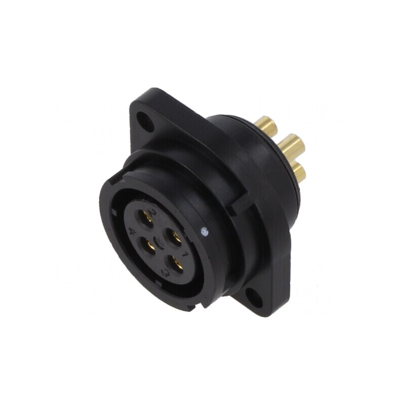 Soclu SY21 mamă PIN 4 IP67 30A 500V 4mm2 -40÷85°C | Electronic-mag.ro | Componente Electronice