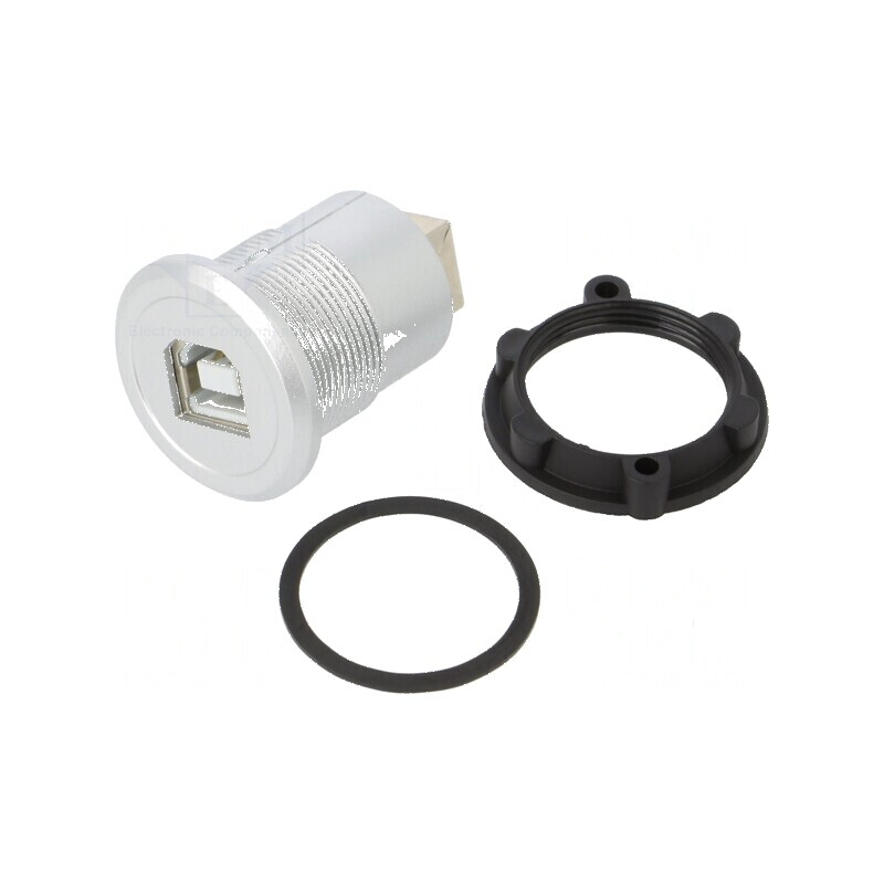 Adaptor USB B soclu M22, USB 2.0, ambele părţi | Electronic-mag.ro | Componente Electronice