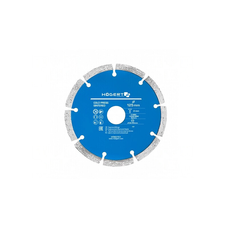 Disc de tăiere diamantat 125mm 22,23mm 2mm | Electronic-mag.ro | Componente Electronice