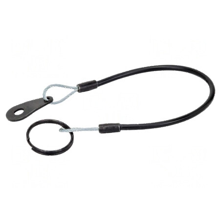 Cablu de asigurare PVC oțel inoxidabil 200mm | Electronic-mag.ro | Componente Electronice