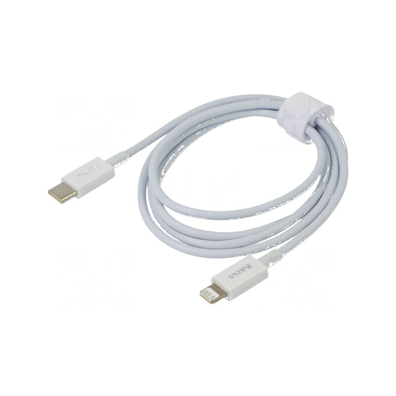 Cablu Apple Lightning la USB C 1m alb 20W | Electronic-mag.ro | Componente Electronice