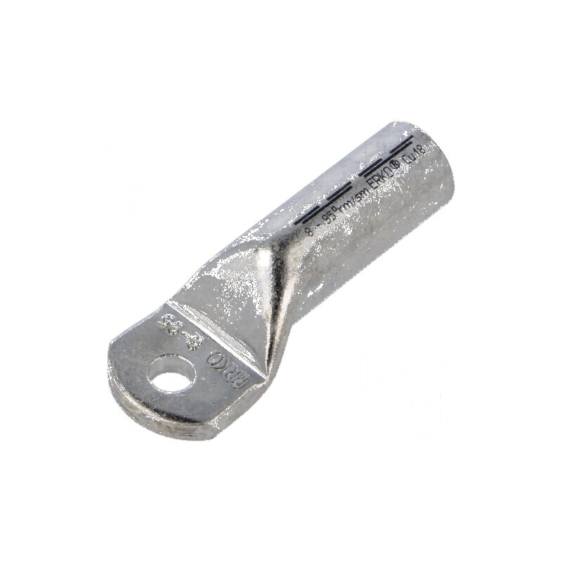 Vârf inelar tubular M8 95mm² crimpat pe cablu cositorit | Electronic-mag.ro | Componente Electronice