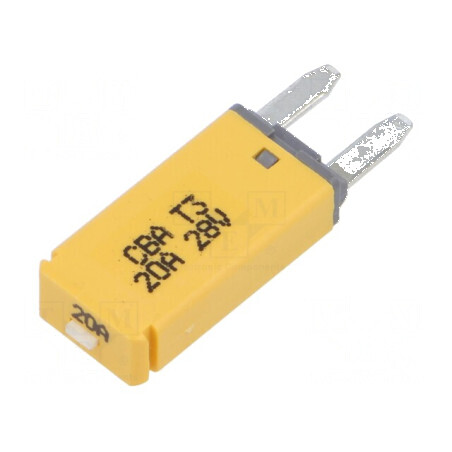 Siguranță termică 20A 28VDC auto 12,45mm | Electronic-mag.ro | Componente Electronice