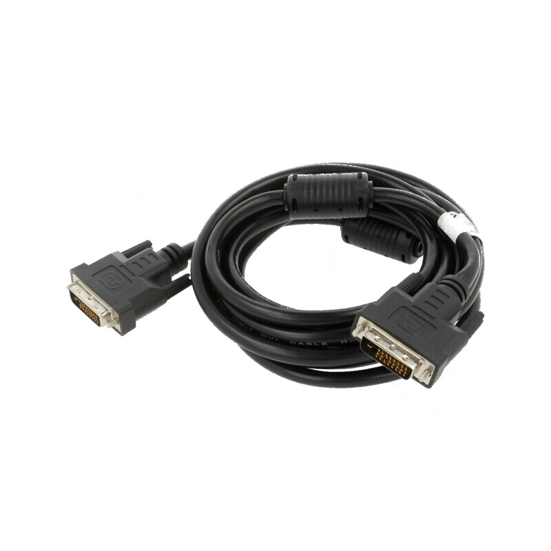 Cablu DVI-D dual link 3m negru | Electronic-mag.ro | Componente Electronice