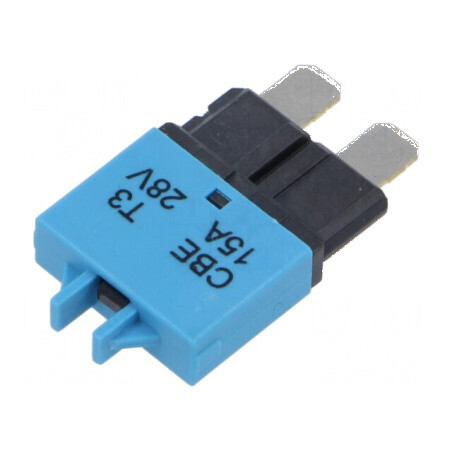 Siguranță termică 15A 28VDC auto 20,5mm | Electronic-mag.ro | Componente Electronice