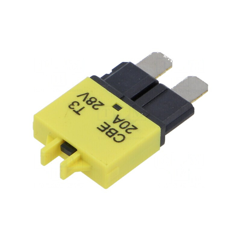 Siguranță termică 20A 28VDC auto 20,5mm | Electronic-mag.ro | Componente Electronice