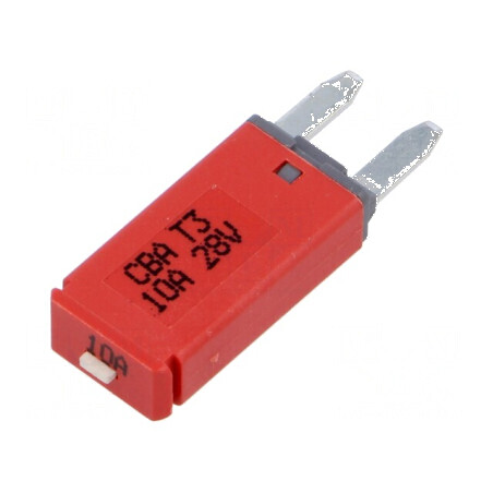 Siguranţă termică 10A 28VDC auto 12,45mm | Electronic-mag.ro | Componente Electronice