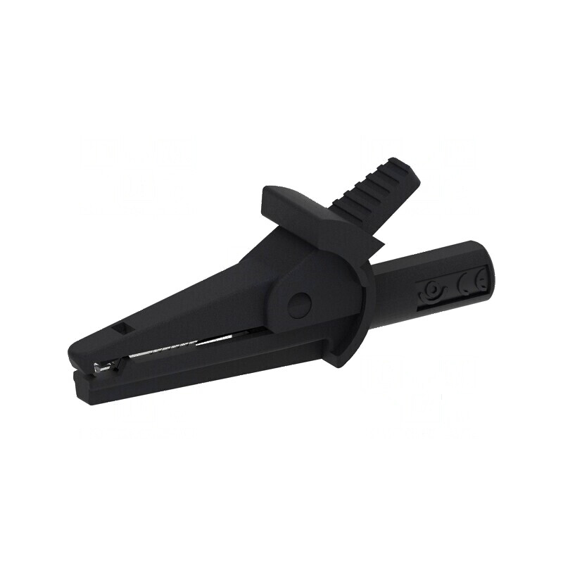 Bornă crocodil 10A neagră 600V pentru cabluri max. 9mm | Electronic-mag.ro | Componente Electronice