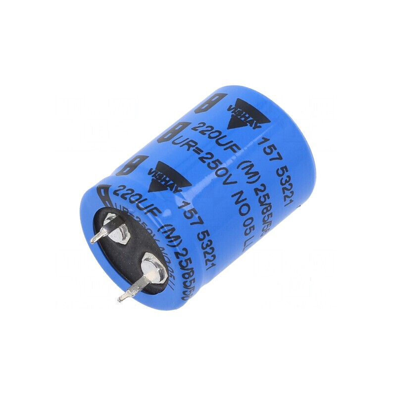 Condensator electrolitic SNAP-IN 220uF 250V Ø22x30mm ±20% | Electronic-mag.ro | Componente Electronice