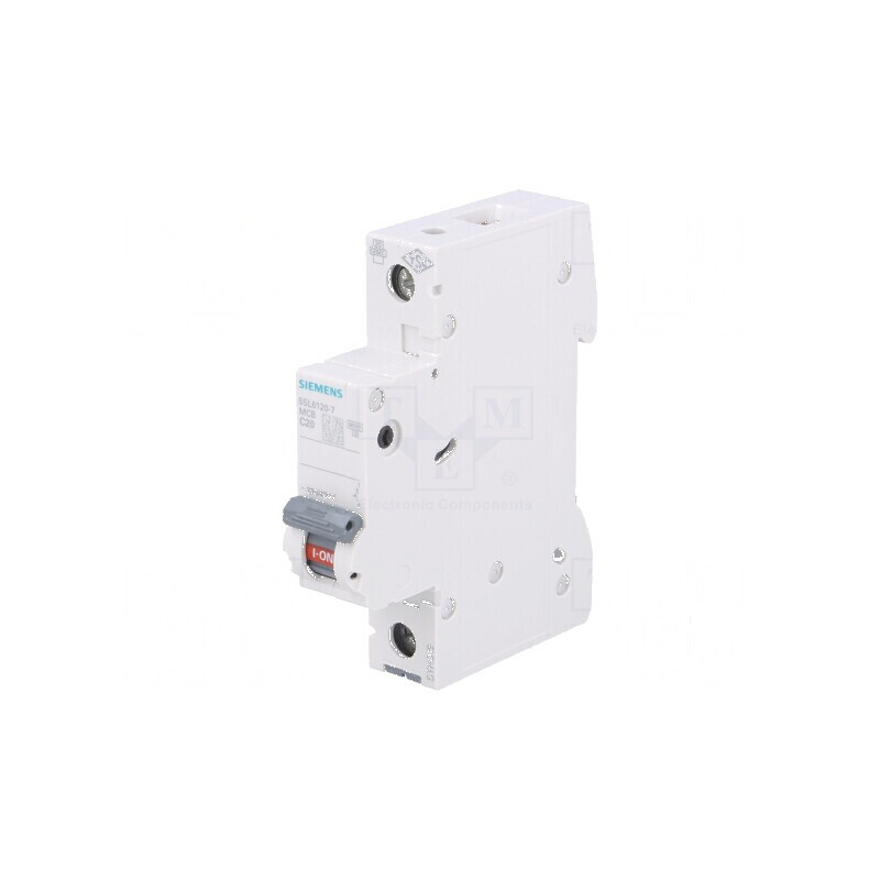 Întrerupător de supracurent 20A 230VAC Poli 1 Caract C | Electronic-mag.ro | Componente Electronice