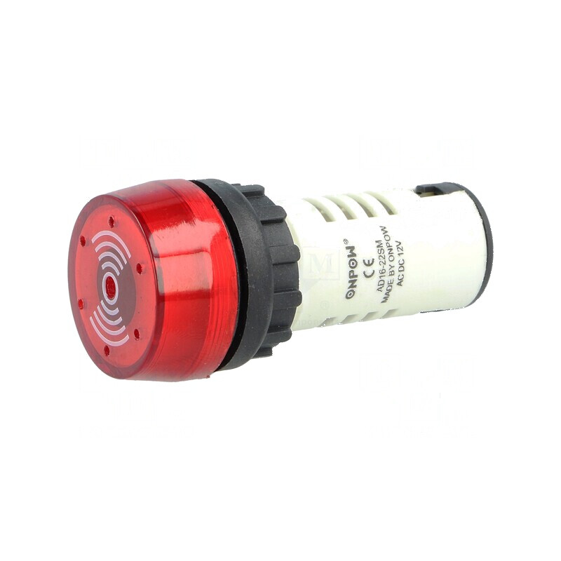 Semnalizator acustic 80dB Ø22mm fără iluminare IP40 max. 6mm | Electronic-mag.ro | Componente Electronice