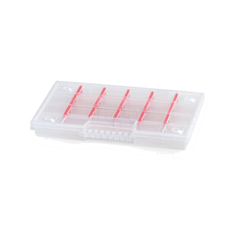 Container colectiv cu partiții transparente 290x195x353 mm | Electronic-mag.ro | Componente Electronice