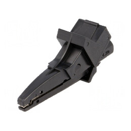 Bornă crocodil 20A 1kVDC neagră pentru cablu max. 25mm | Electronic-mag.ro | Componente Electronice