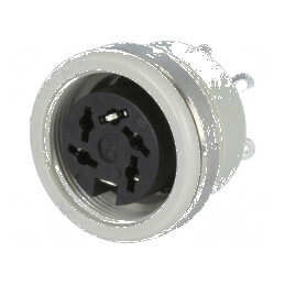 Conector DIN soclu mamă 5 pini 240° lipire | Electronic-mag.ro | Componente Electronice